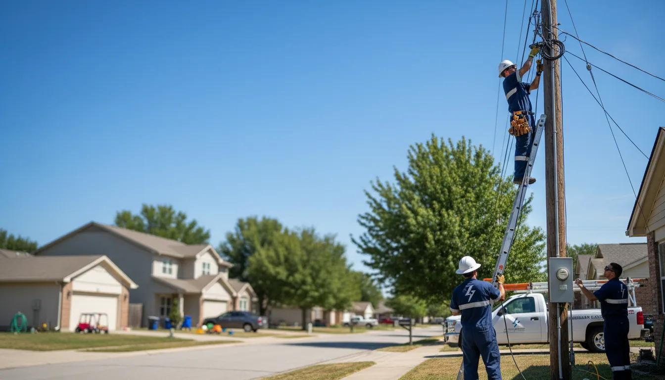 Residential electrician providing installation services in Carbondale, KS